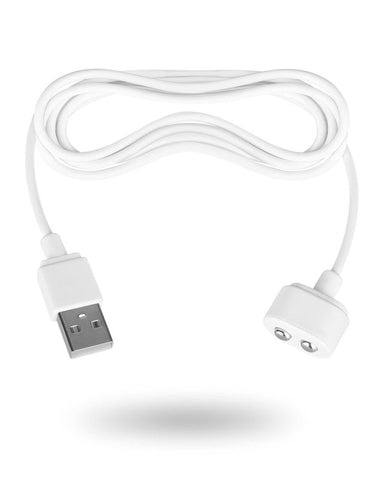 Satisfyer Magnetic USB Charging Cable White Universal Sex Toy Charger - Vibrator Accessories
