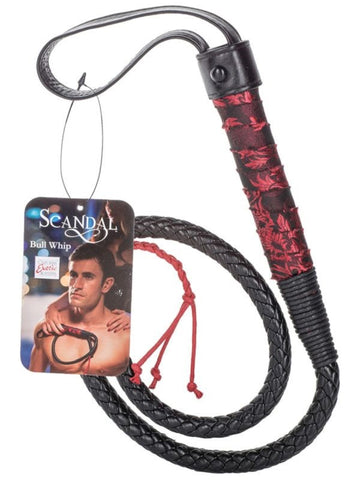 California Exotics Scandal Bull Whip BDSM Impact Play Tool - Whips And Crops