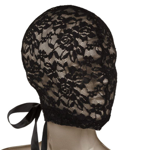 California Exotics Scandal Corset Lace Hood Sensory Deprivation Mask - Bondage Hoods