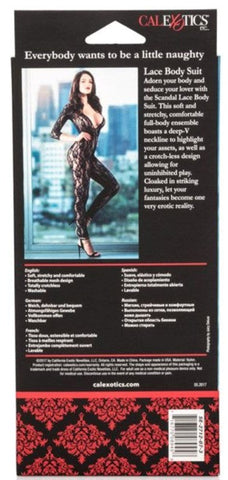 California Exotics Scandal Lace Body Suit Crotchless Design - Cuffs And Restraints