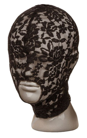 California Exotics Scandal Lace Hood Sensory Deprivation Mask - Bondage Hoods