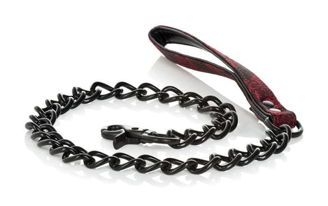 California Exotics Scandal Leash BDSM Control Chain with Designer Handle - Collars and Leads