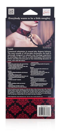 California Exotics Scandal Leash BDSM Control Chain with Designer Handle - Collars and Leads