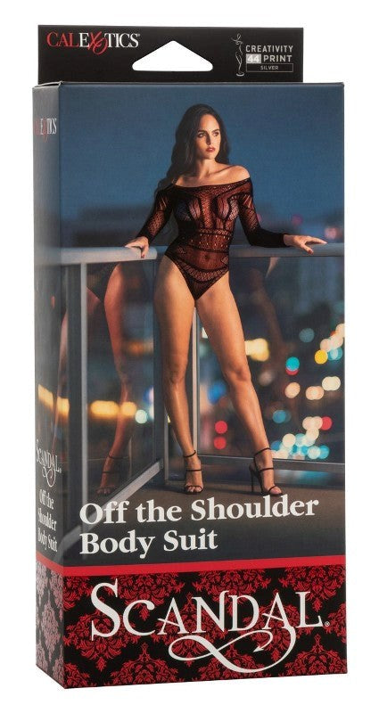 California Exotics Scandal Off the Shoulder Body Suit Lace Lingerie - Hosiery