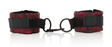 California Exotics Scandal Universal Cuffs Red Black Brocade Restraints - Cuffs and Restraints
