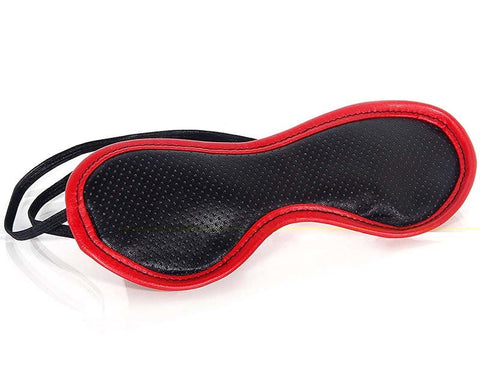 Adam & Eve Scarlet Couture Blindfold Premium Vegan Leather Design - Masks And Blindfolds