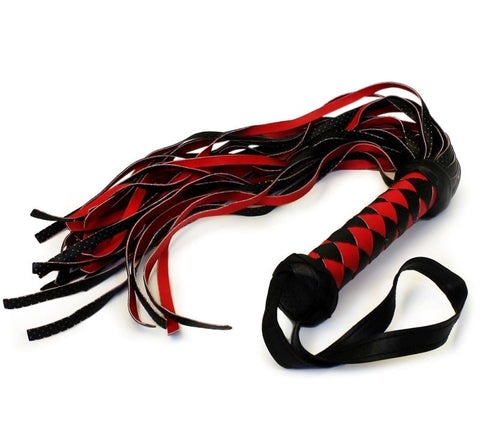 Adam & Eve Sextoys Scarlet Couture Diamond Flogger with Diamond Texture - Whips And Crops