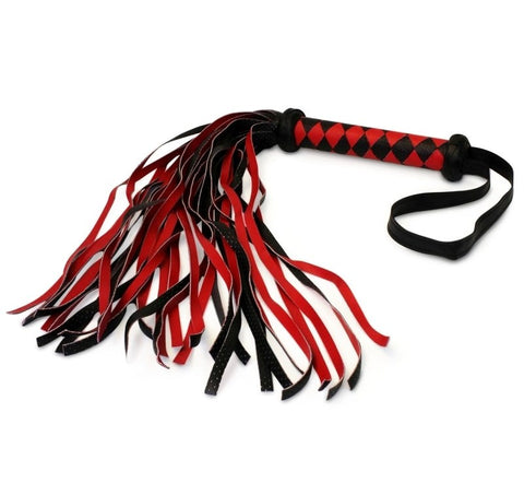 Adam & Eve Sextoys Scarlet Couture Diamond Flogger with Diamond Texture - Whips And Crops
