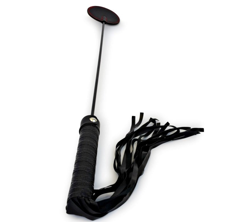 Scarlet Couture Duo Crop and Flogger Get More Naughty Fun - - Whips And Crops