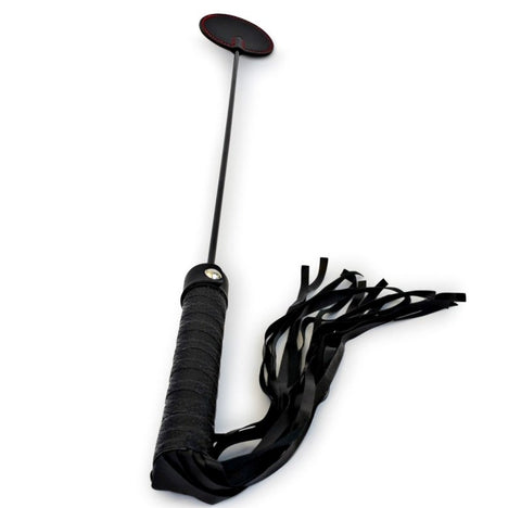 Adam & Eve Sextoys Scarlet Couture Duo Crop and Flogger Dual Impact Play - Whips And Crops
