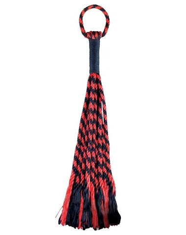 Adam & Eve Sextoys Scarlet Couture Rope Flogger 10 Nylon Cord Design - Whips And Crops