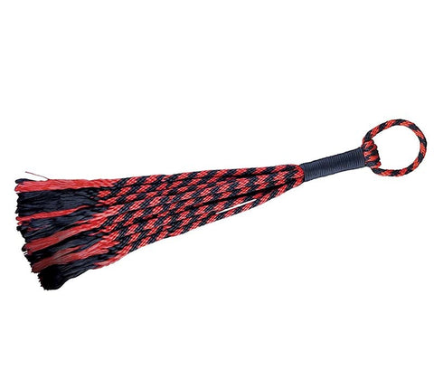 Adam & Eve Sextoys Scarlet Couture Rope Flogger 10 Nylon Cord Design - Whips And Crops