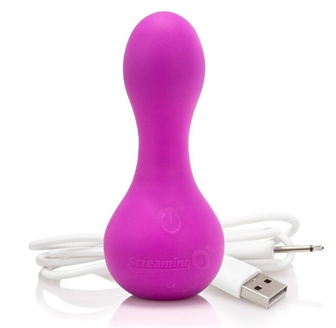 Screaming O Affordable mooVe Purple Flexible Rechargeable Vibrator - Personal Massagers