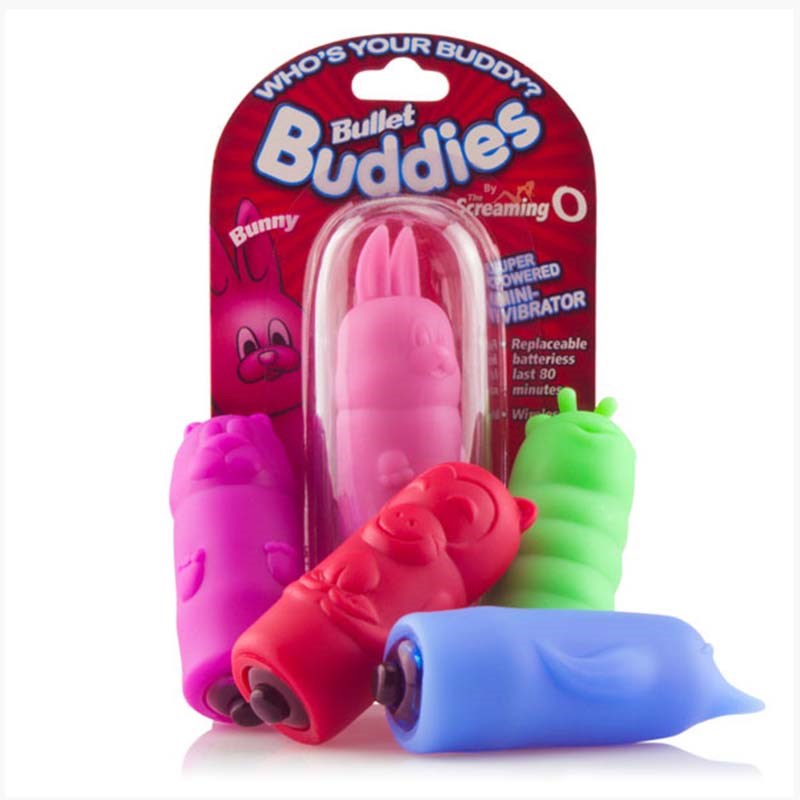 Screaming O Bullet Buddies Pink Bunny Clitoral Vibrator with Bunny Ears - - Waterproof Vibrators