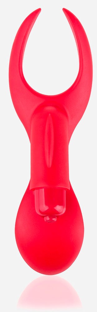 Screaming O Spork Multi Function Vibrator with Three Stimulation - - Clit Ticklers and Pulsators
