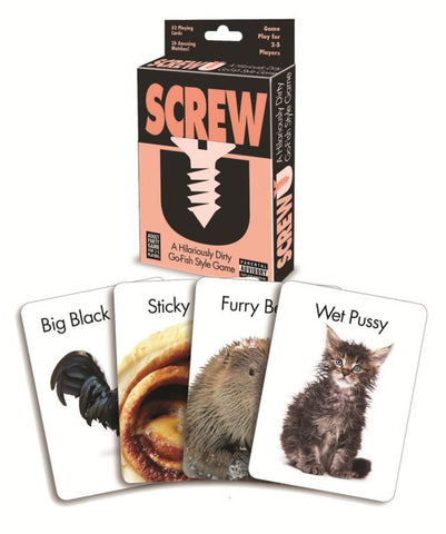 Little Genie Screw U Card Game Adult Party Entertainment with Risque Dares - Sex Games, Coupons and Tricks