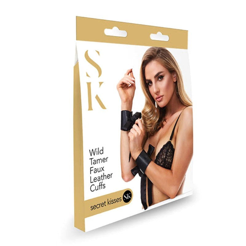 Xgen Products Secret Kisses Wild Tamer Faux Leather Cuffs Premium Bondage - - Cuffs and Restraints