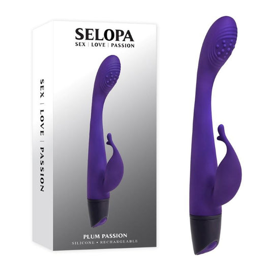 Selopa PLUM PASSION - Waterproof, Rechargeable Delight - - Rabbit Vibrators