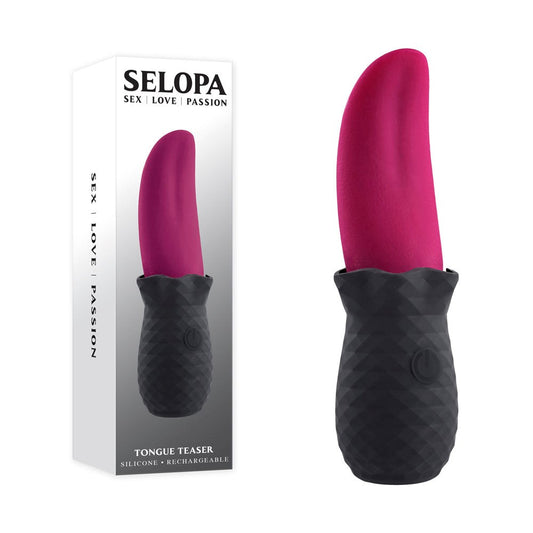 Evolved Selopas Compact Rechargeable Tongue Teaser Clitoral Vibrator - - Finger and Tongue Vibrators