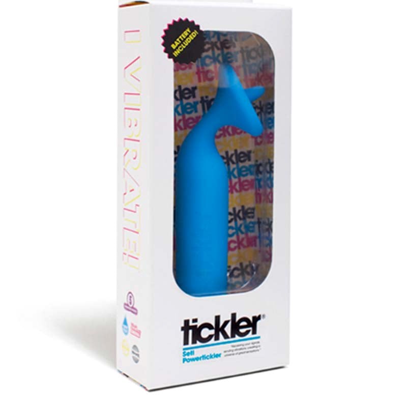 Tickler Seti Tickler Cyan Blue Vibrator Multiple Vibration Points - - Clit Ticklers and Pulsators