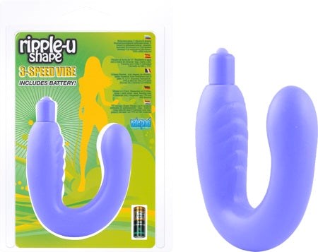 Seven Creations Ripple U Shape Dual Stimulation Vibrator with U Design - - G-Spot Vibrators
