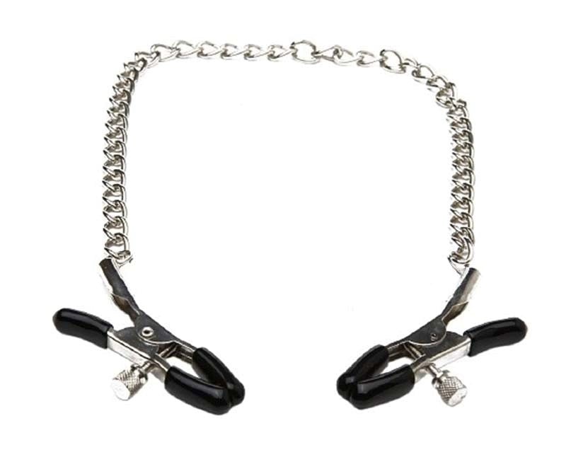 Sex & Mischief Chained Nipple Clamps Get More Naughty Fun - - Nipple and Clit Clamps