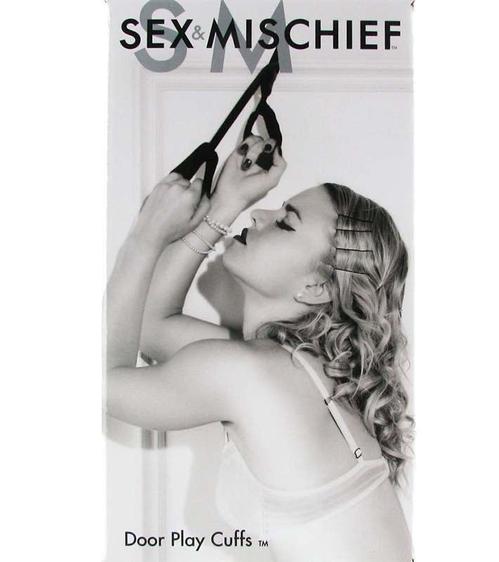 Sex & Mischief Door Play Cuffs Try The Best - - Cuffs And Restraints