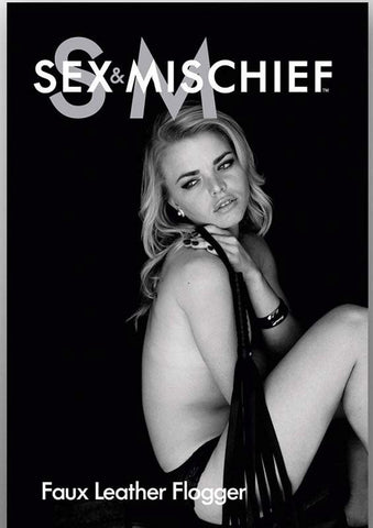 Sportsheets Sensual Exploration Sex & Mischief Faux Leather Flogger 24 Inch - Whips And Crops