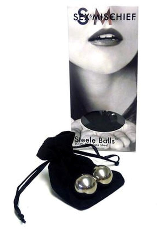 Sex & Mischief Kegel Steele Balls Performance Cock Ring - - Anal Beads and Balls