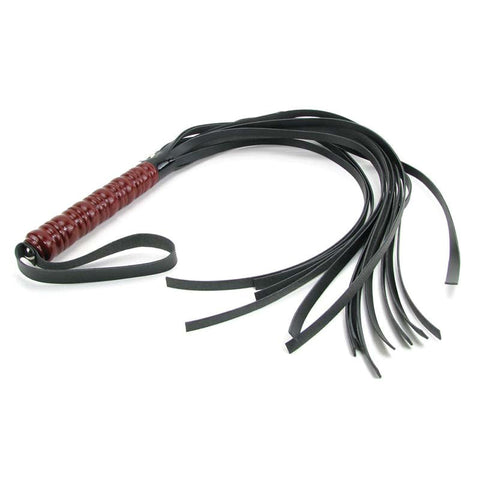 Sportsheets Sex & Mischief Mahogany Flogger 30 Inch Impact Play Tool - Whips And Crops