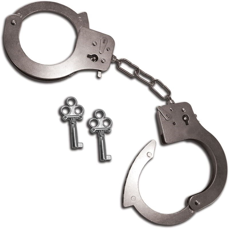 Sportsheets Sex & Mischief Metal Handcuffs Restraint Play System - Cuffs and Restraints