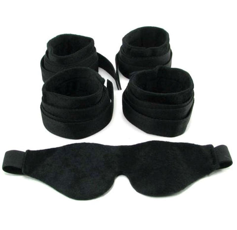 Sportsheets Sensual Awakening Beginner Bondage Set with Velcro Cuffs - Bondage Kits