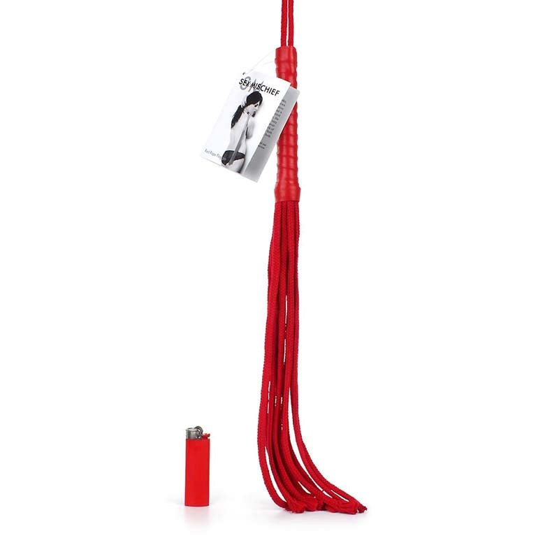 Sex & Mischief Rope Flogger Get Erection Rings - - Whips And Crops