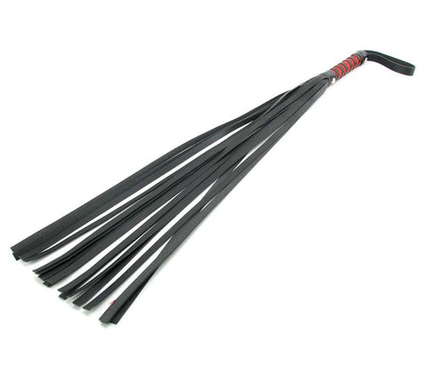 Sportsheets Striped Flogger Red Black 32 Inch BDSM Impact Play - Whips And Crops
