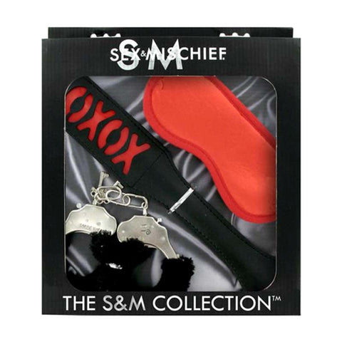 Sportsheets Sex & Mischief Sweet Punishment Kit with Blindfold and Paddle - Cuffs And Restraints