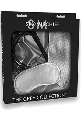 Sex & Mischief The Grey Collection Tie Me Up Kit Bondage Set - Cuffs And Restraints