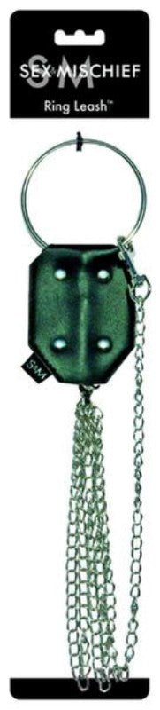 Sportsheets Sex and Mischief Ring Leash BDSM Control Chain - - Collars and Leads