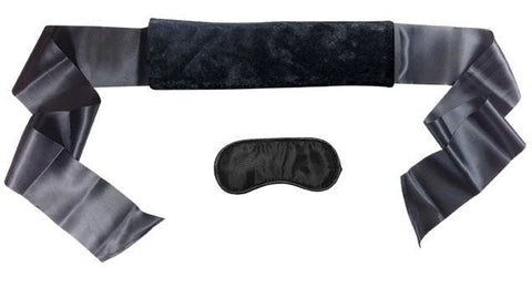 Sportsheets Sex and Mischief Satin and Fur Sex Strap Adjustable Support - Cuffs And Restraints