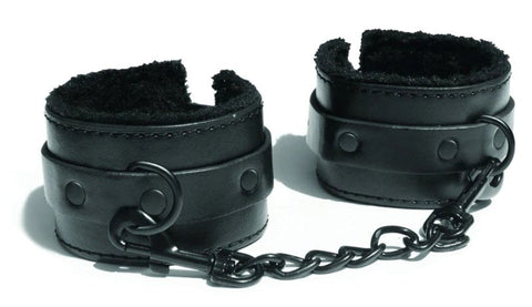 Sportsheets Sex and Mischief Shadow Fur Handcuffs with Soft Faux Fur Lining - Cuffs and Restraints