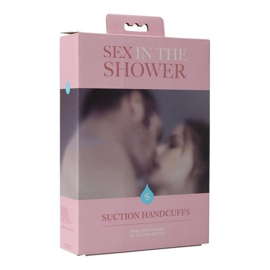 Sportsheets Sex in the Shower Suction Hand Cuffs Waterproof Restraints - - Cuffs and Restraints