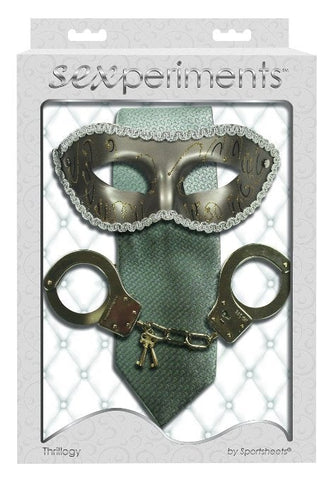 Sportsheets Sexperiments Thrillogy Kit Bondage and Roleplay Set - Bondage Kits
