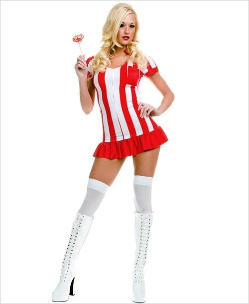Music Legs Sexy Candy Girl Adult Costume Sweet Roleplay Fantasy - - Fancy Dress Ups