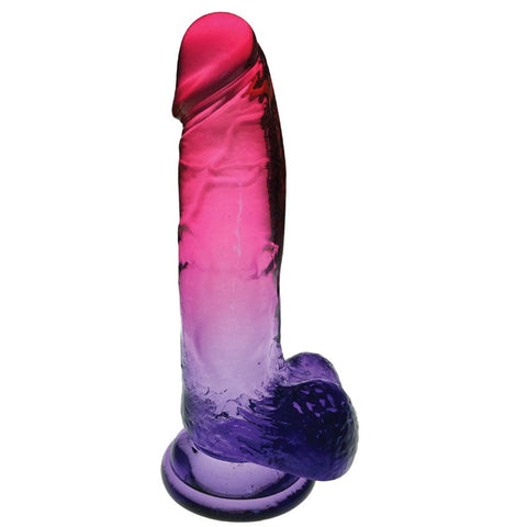 Icon Brands Shades 8 Inch Jelly TPR Dong Flexible Realistic Dildo - Realistic Dildos