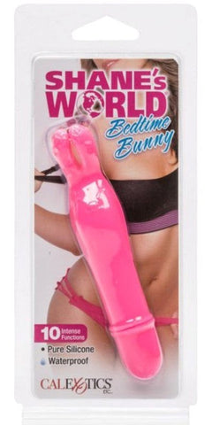 California Exotics Shanes World Bedtime Bunny Pink Rabbit Vibrator - Clit Ticklers and Pulsators