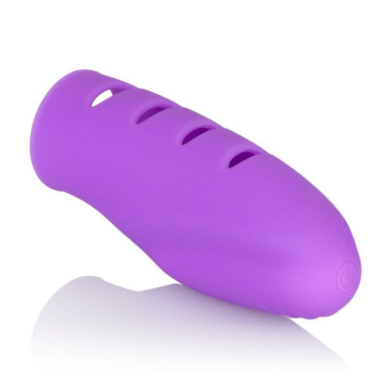 California Exotics Shanes World Finger Banger Adult Massager with Ribbed Sleeve - Finger and Tongue Vibrators