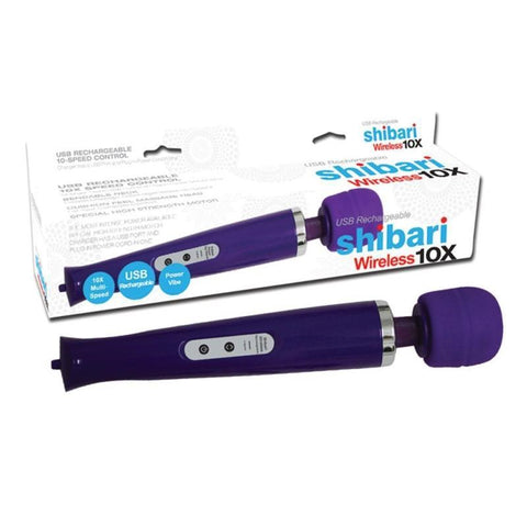 Shibari Wireless 10X Purple Vibrator with 10 Vibration Patterns - Personal Massagers