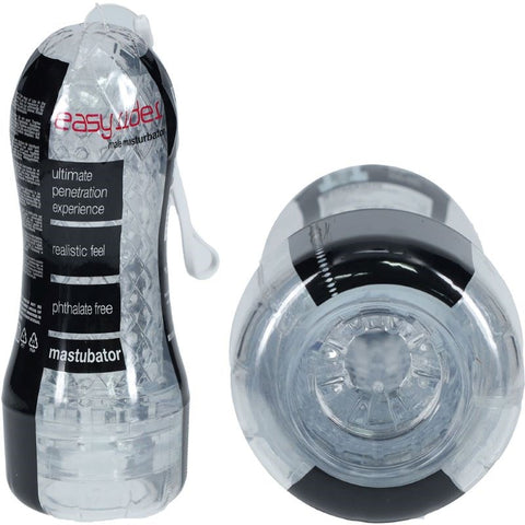 Shots Toys Easy Rider Round Style Masturbator Waterproof TPE - Realistic Butts And Vaginas