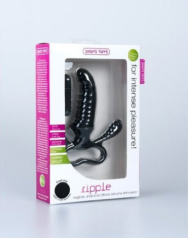 Shots Toys Ripple Vibrator For Edging Control Triple Stimulation - Prostate Toys