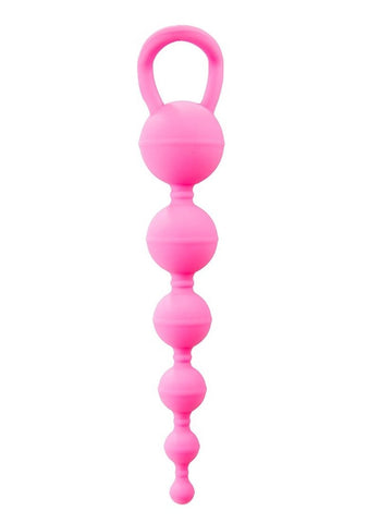 Shots Toys Six Balls Chain Anal Beads for Progressive Stimulation - Anal Beads and Balls