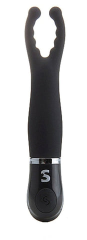 Shots Toys The Feeler Black G Spot Vibrator - Clit Ticklers and Pulsators
